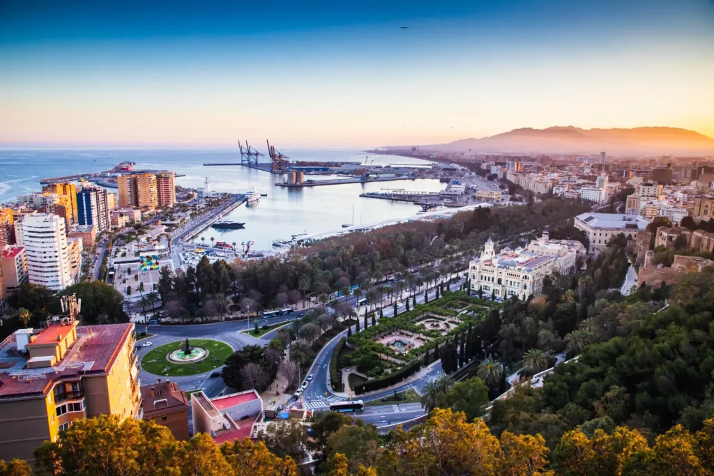 Atardecer en Málaga